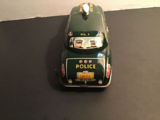 Vintage Tin Litho Marx Dick Tracy Friction Drive Police squad car no.  1 4