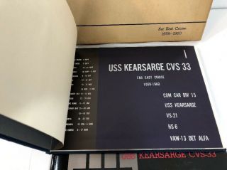 USS Kearsarge CVS - 33 Far East Cruise 1959 - 1960 United States Navy Two Book Set 3