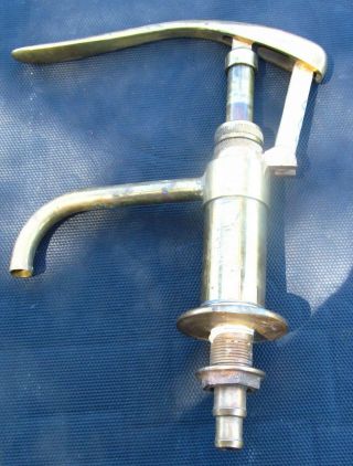 Ship / Boat Brass & Copper Lever Action Water Pump Spigot - Unmarked - Fynspray?