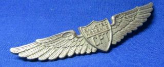 Wwii Sterling Cpt Civilian Pilot Training Program Wings D Badge By Danecraft