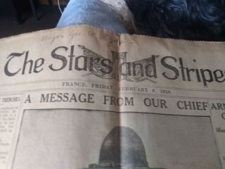 Stars and stripes First issue Ww1 vintage newspaper 2