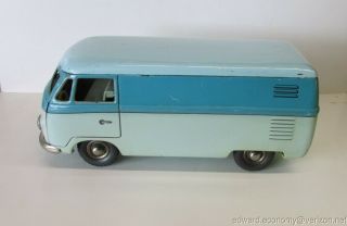 Vintage Tippco Volkswagen Vw Panel Bus Transporter Tin Toy