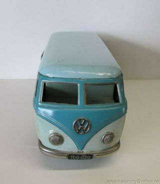 Vintage TippCo Volkswagen VW Panel Bus Transporter Tin Toy 2