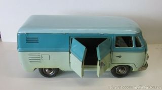 Vintage TippCo Volkswagen VW Panel Bus Transporter Tin Toy 3