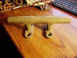 10 1/8 " Antique Bronze Sailboat Cleat.  From Sailboat.