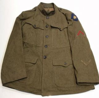 Coriginal Wwi Medical Corps Us Army Wool Uniform Jacket 40th Infantry Division