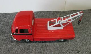 Vintage Lemy Volkswagen Tin Single Cab VW Tow Truck Bus Transporter Toy TippCo 3
