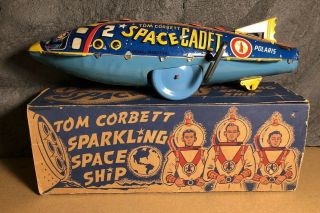 Vintage Marx | Tom Corbett Sparkling Space Cadet Ship | With Box