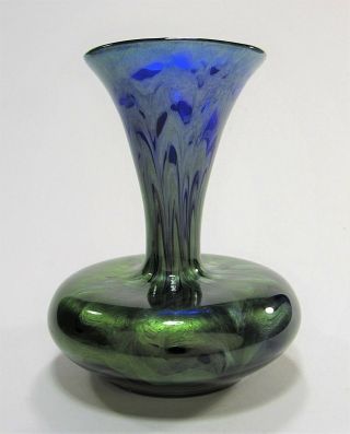 Antique Loetz “titania” Art Glass Vase Circa 1905 Rare Form