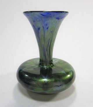 Antique LOETZ “TITANIA” Art Glass Vase circa 1905 Rare Form 4