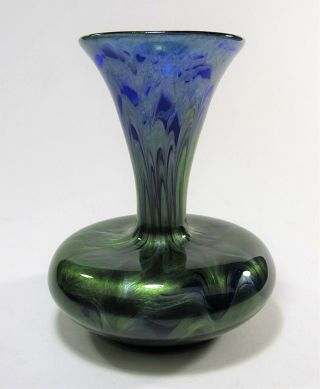 Antique LOETZ “TITANIA” Art Glass Vase circa 1905 Rare Form 5