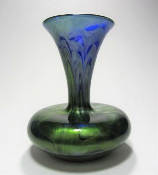 Antique LOETZ “TITANIA” Art Glass Vase circa 1905 Rare Form 6