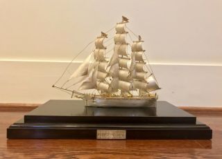 Cutty Sark Sterling Silver Clipper Ship Model Buckingham Corp Limited Edition