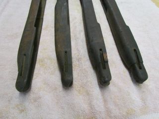 4 USGI US M1 carbine stocks manufacture unknown.  Cracked,  dinged,  scratched WWII 3