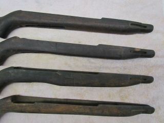 4 USGI US M1 carbine stocks manufacture unknown.  Cracked,  dinged,  scratched WWII 5