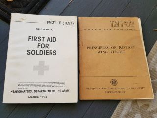 Principles Of Rotary Wing Flight Helicopters Sept.  1957 Tm 1 - 260 First Aid 1983