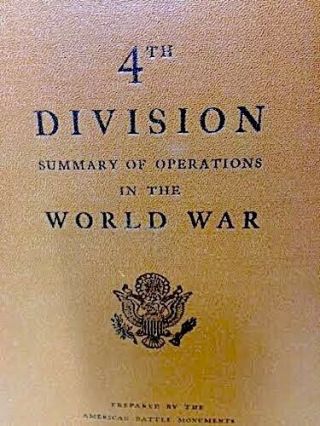 4th Division,  Summary Of Operations In The World War,  W/5 Maps Wwi 1944