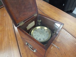 Antique Brockbank & Atkins 8 day Marine Chronometer 5