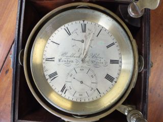 Antique Brockbank & Atkins 8 day Marine Chronometer 6