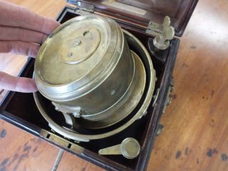 Antique Brockbank & Atkins 8 day Marine Chronometer 7