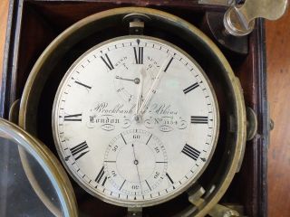 Antique Brockbank & Atkins 8 day Marine Chronometer 8