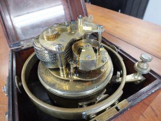 Antique Brockbank & Atkins 8 day Marine Chronometer 9