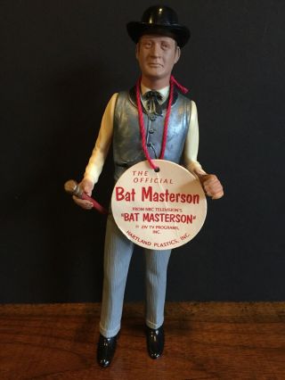 Vintage 1960s Hartland Gunfighter Bat Masterson Western Collectible Toy Figure