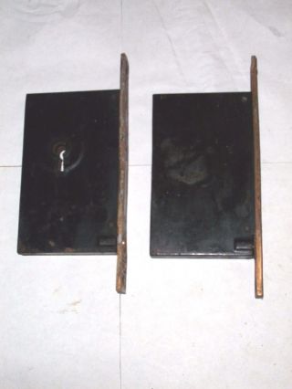 Antique Eastlake Corbin Double Pocket Door Hardware Set 5