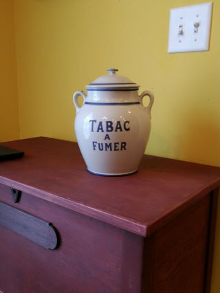 antique french porcelain tobacco jar tabac a fumer caribbean colonial circa 1900 7