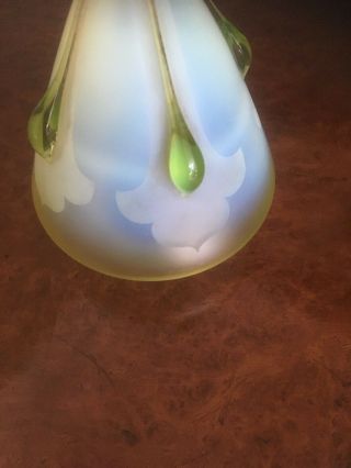 vaseline glass pendant shade 6