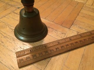 19th Century Small Table Bell Dinger & Great Bulbous Wood Handle 10