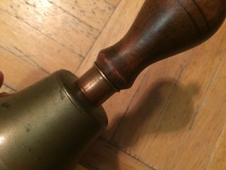 19th Century Small Table Bell Dinger & Great Bulbous Wood Handle 5