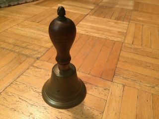 19th Century Small Table Bell Dinger & Great Bulbous Wood Handle 8