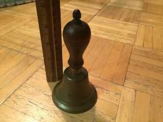 19th Century Small Table Bell Dinger & Great Bulbous Wood Handle 9
