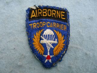 Wwii Us Army Air Forces Airborne Troop Carrier Patch With Tab D Day Rare Wwii