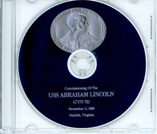 Uss Abraham Lincoln Cvn 72 Commissioning Program 1989 Navy Plank Owners