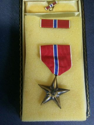 Orginial Ww2 Bronze Star Medal,  Ribbon,  Lapel & Box - Wwii Us Army Marine Usmc