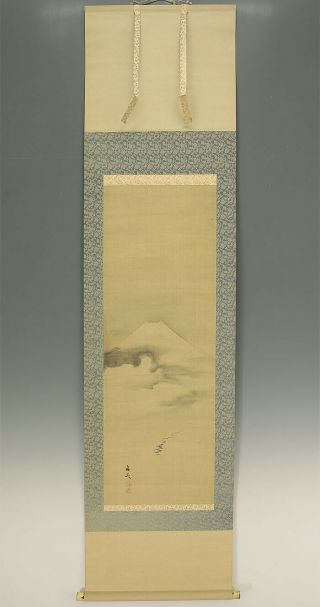 掛軸1967 Japanese Hanging Scroll : Tani Buncho " Mt.  Fuji " @k484