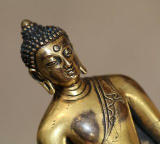 Antique Chinese Tibetan very fine gilt buddha,  Qing Dynasty,  19th century,  RARE. 10