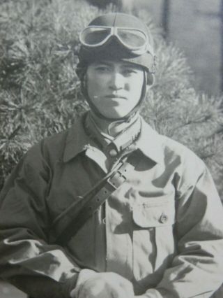 WW2 Japanese Army Picture of the tank soldier.  Mr SAITOU corporal.  Very Good 4