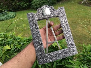 Antique Anglo Indian Cutch/kutch Silver Photo Frame 1910.  Gujarat India.  243 Gms.