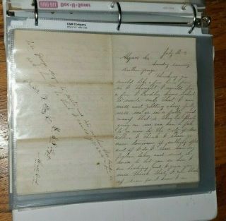 LARGE Civil War Letter Group 38th Massachusetts,  Transcripts & Research 10