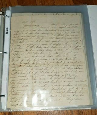 LARGE Civil War Letter Group 38th Massachusetts,  Transcripts & Research 8