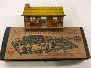 Rare 1950’s Marx Roy Rogers Ranch Play Set 3979 - 3980 Most Complete Set Seen