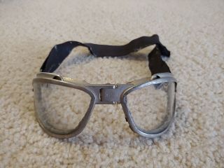 Wwii Us An6530 Pilot Goggles Black Strap Chas Fischer Fast