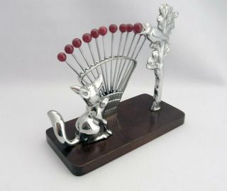 Wonderful French Art Deco Cocktail Appetizer Sticks Picks Set Probably B.  Rabier