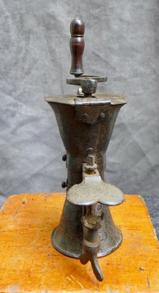 Very rare Antique iron coffee grinder,  France,  18th century still 2
