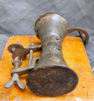 Very rare Antique iron coffee grinder,  France,  18th century still 5