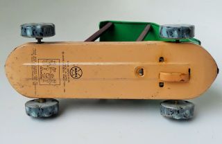 1962 MARX FLINT STONE RUBBLE ' S WRECK TIN LITHOGRAPHED FRICTION TOY 7.  25 