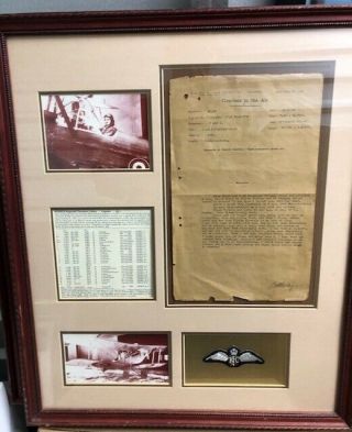 Werner Voss - Wwi Rfc Combat Report 9/23/1917 - 56 Squadron Reginald Hoidge